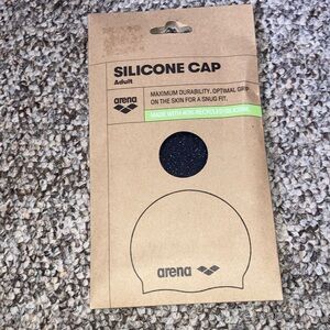 Arena Black Silicone Swim Cap